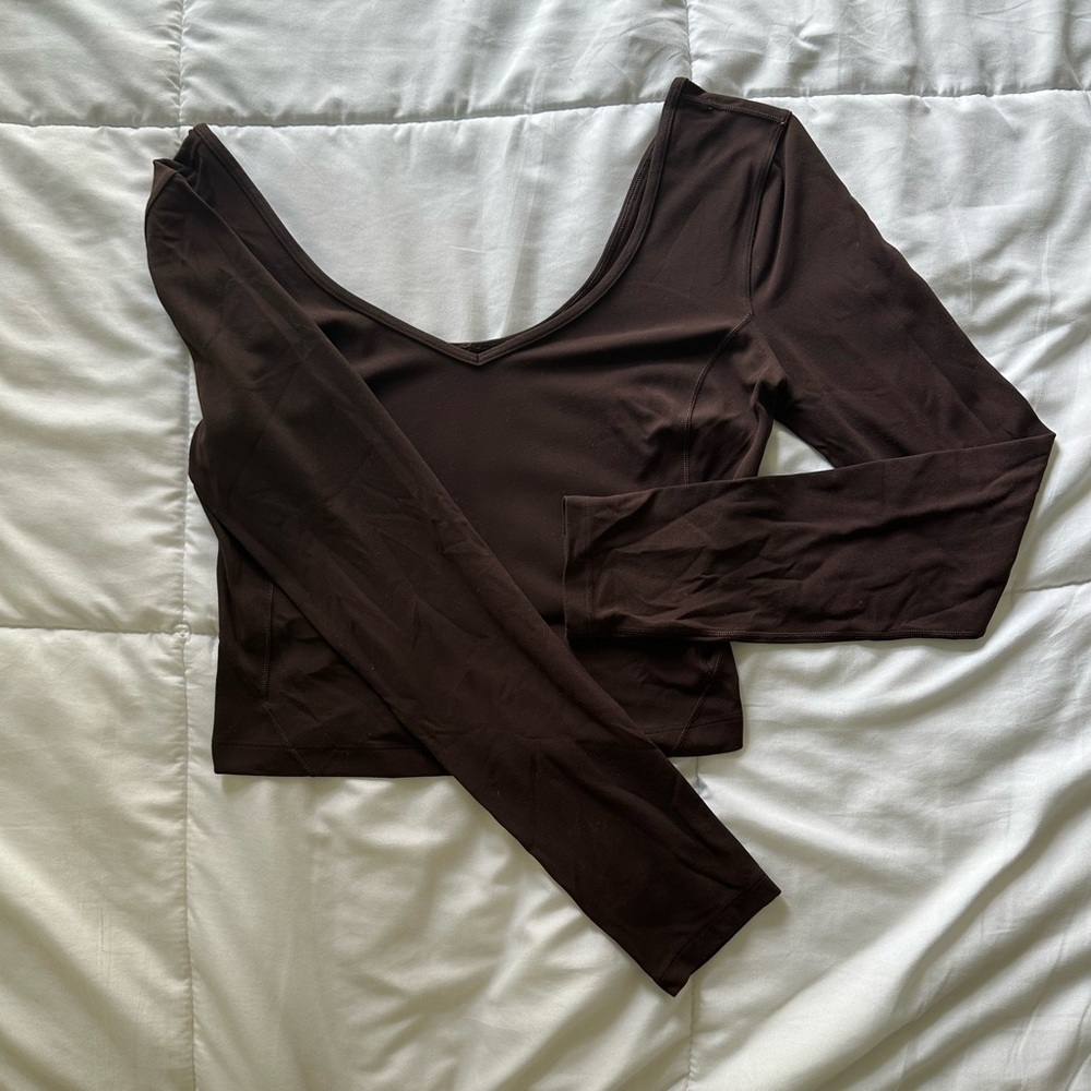 Lululemon Brown Align Long Sleeve Top
